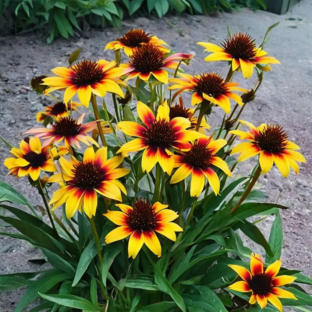 Echinacea purpurea 'Fine Feathered Parrot'