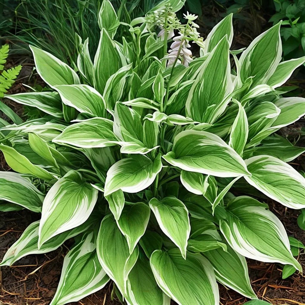 Hosta montana 'Mountain Snow'