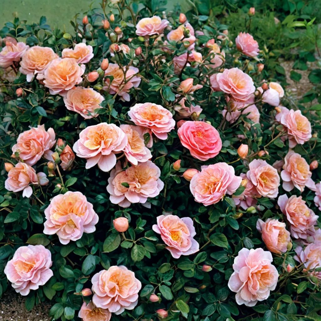 Rosa x hybrida 'Apricot Drift'