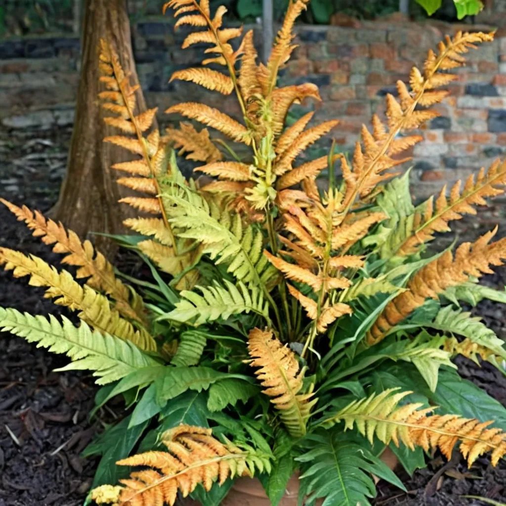 Dryopteris wallichiana 'Jurassic Gold'