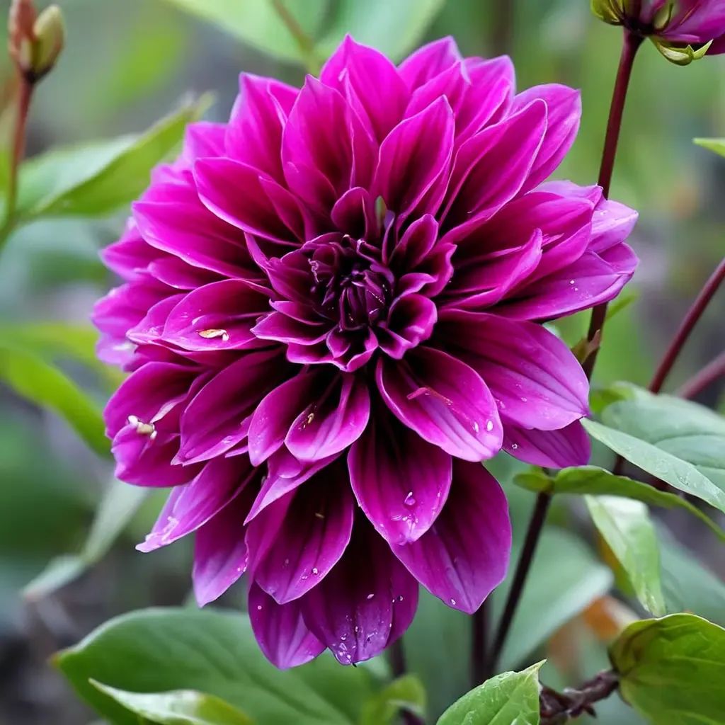 Dahlia hortensia 'Thomas Edison'