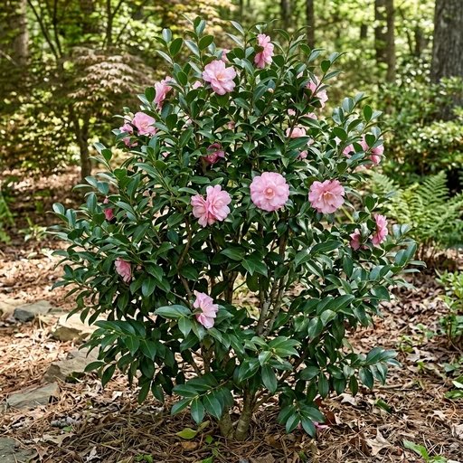 Camellia sasanqua 'Cotton Candy'