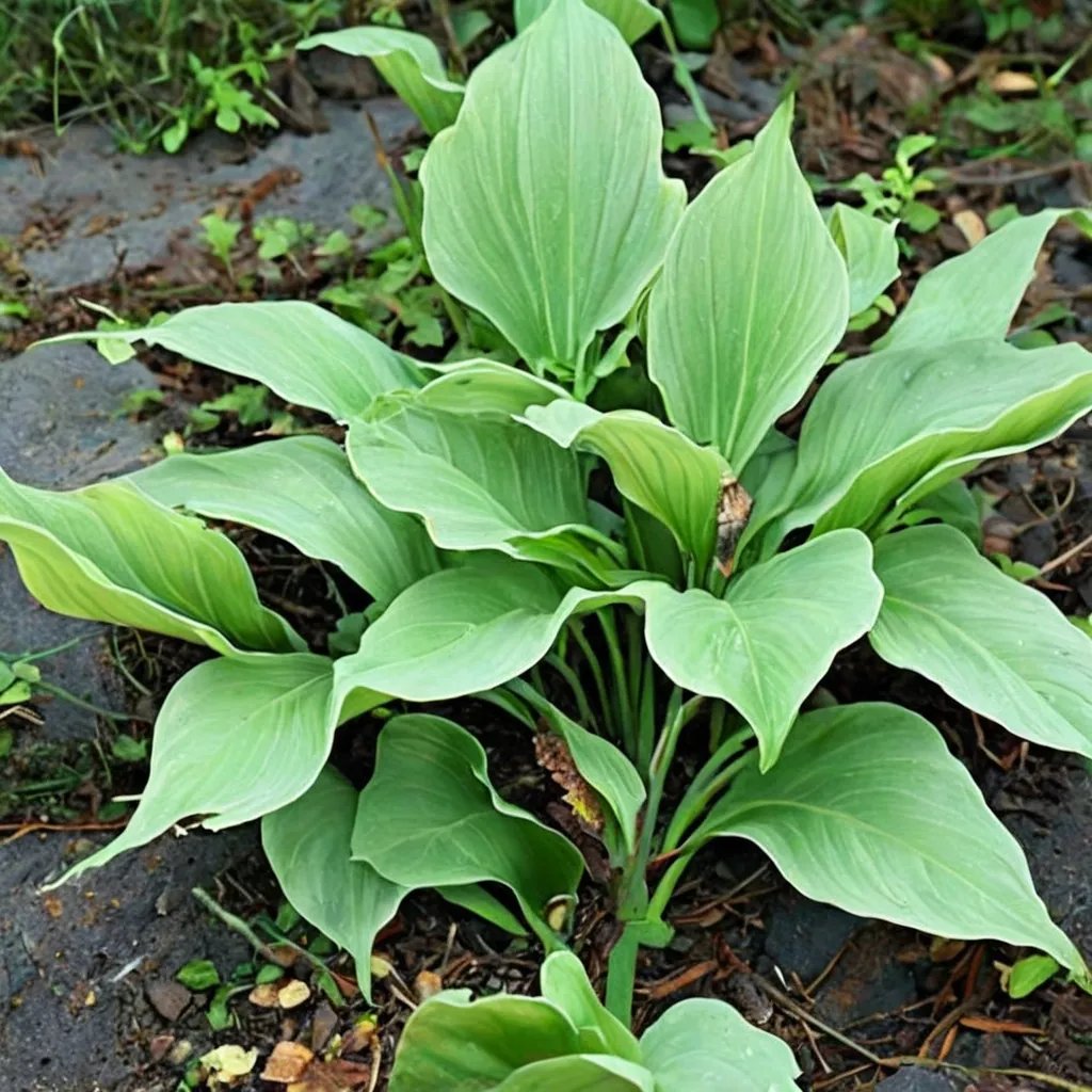 Hosta x hybrida 'Over the Waves'