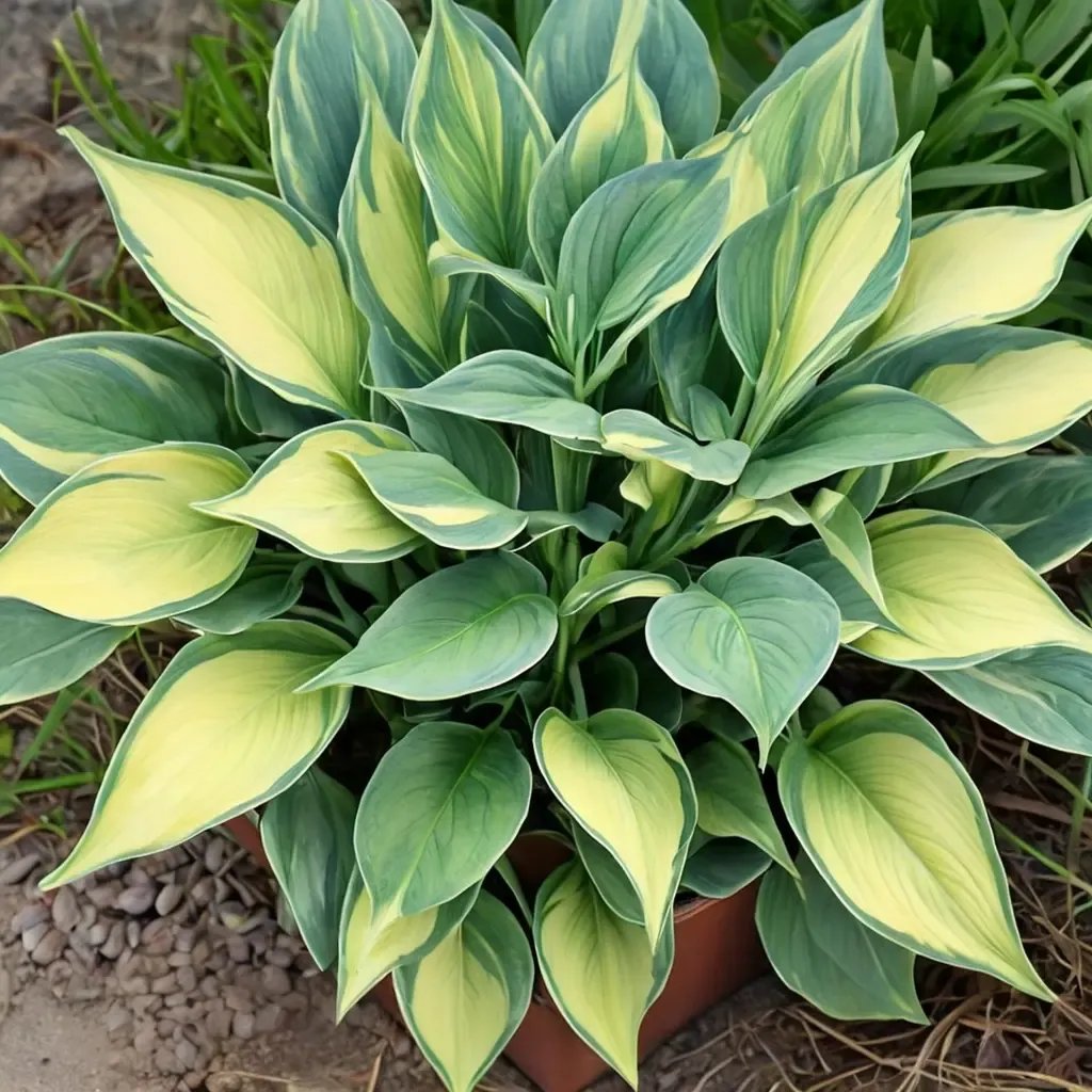 Hosta fortunei 'June'