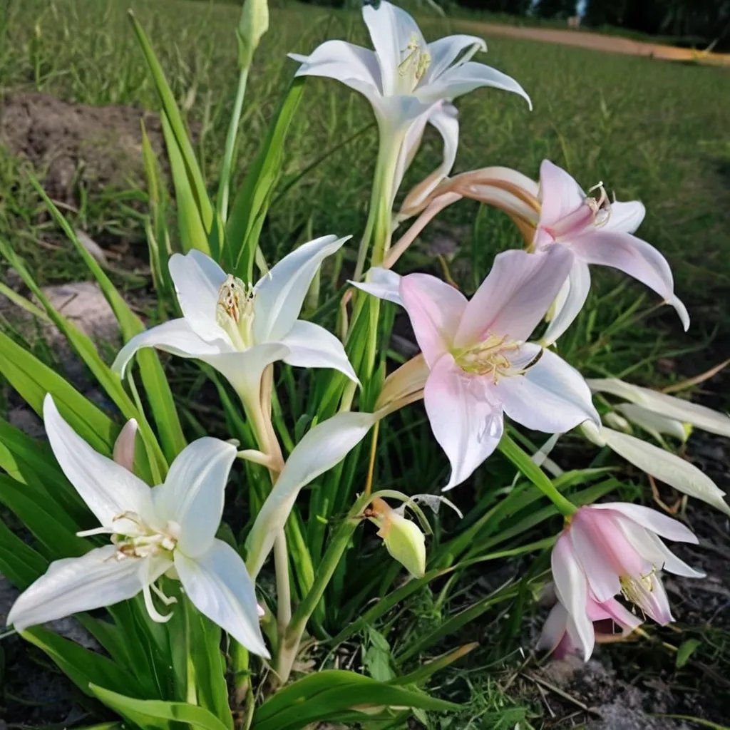 Crinum x hybrida 'Carolina Beauty'