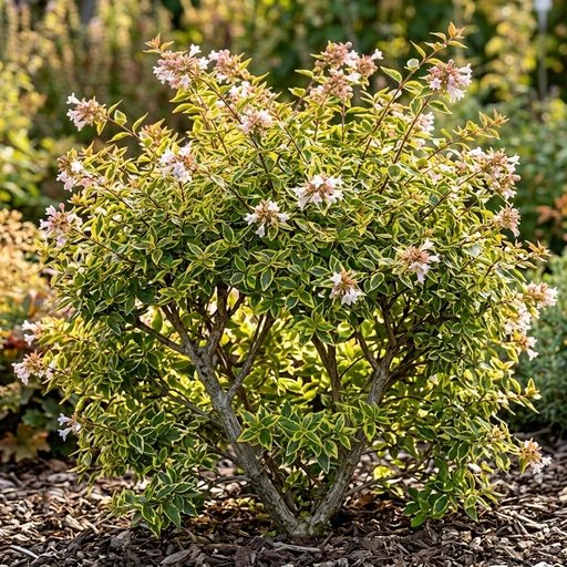 Abelia x grandiflora 'Francis Mason'
