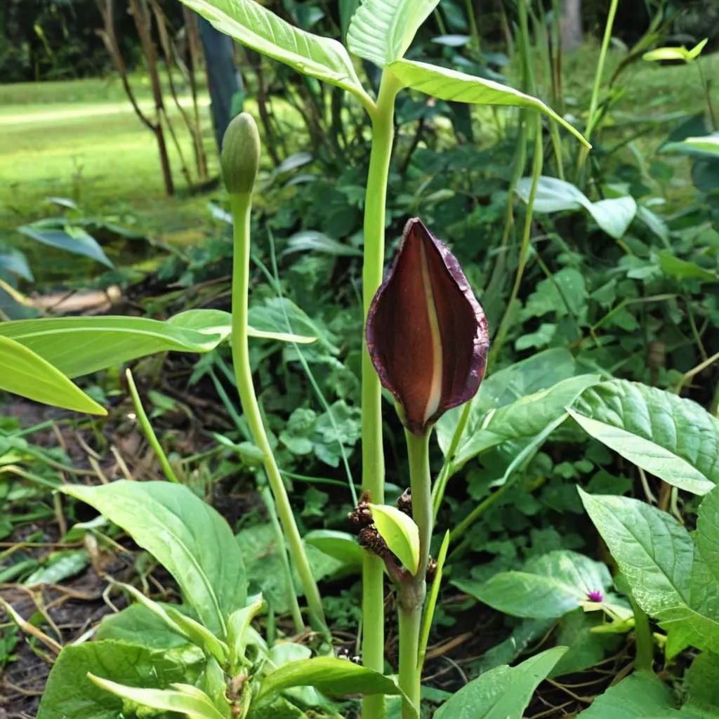 Pinellia tripartita 'Atropurpurea'