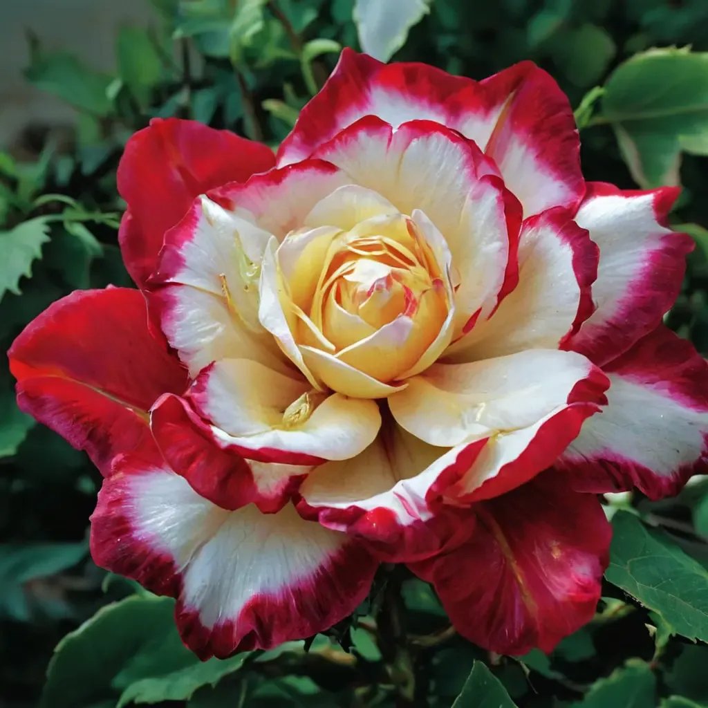 Rosa x hybrida 'Double Delight'