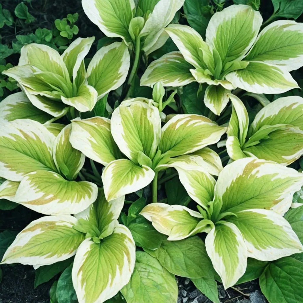 Hosta x hybrida 'Delta Dawn'