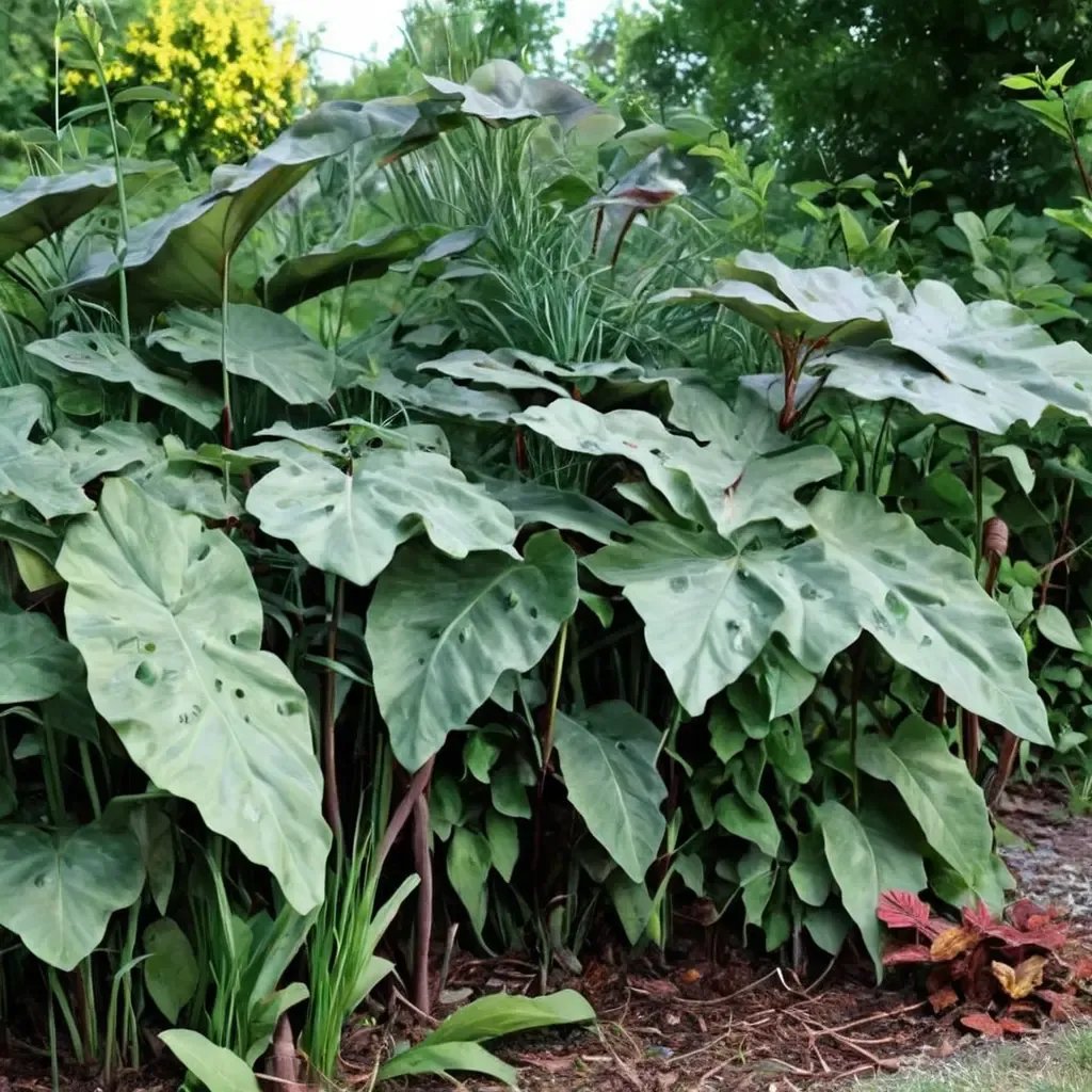 Colocasia esculenta 'Blackwater'