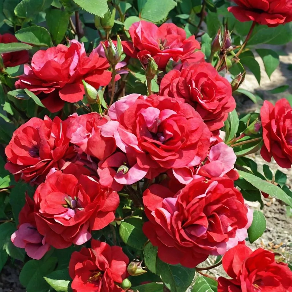 Rosa x hybrida 'Showbiz'