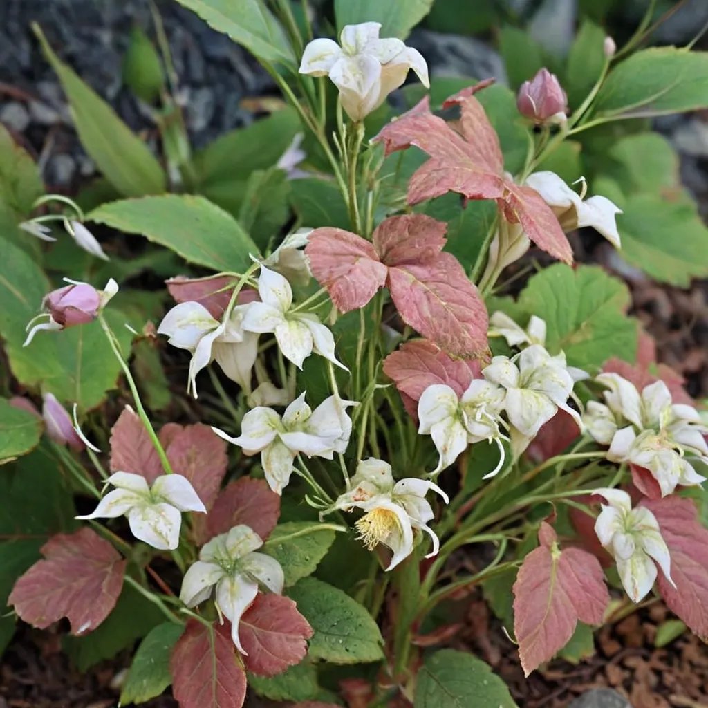 Epimedium acuminatum 'Guiding Light'