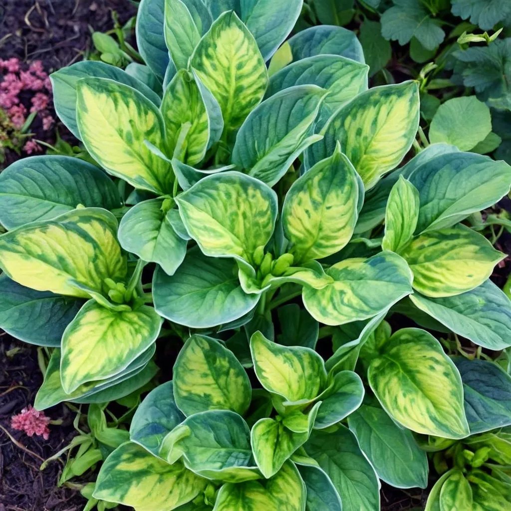 Hosta x hybrida 'Pocketful of Sunshine'