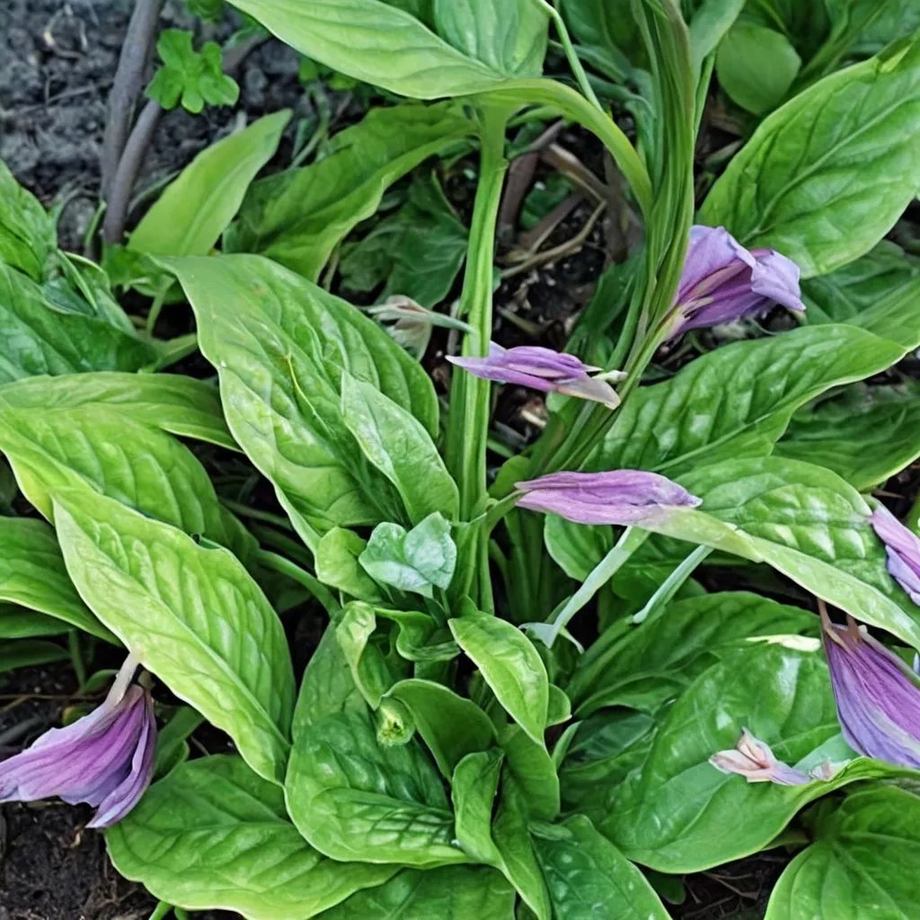 Hosta x hybrida 'Puddles and Bumps'