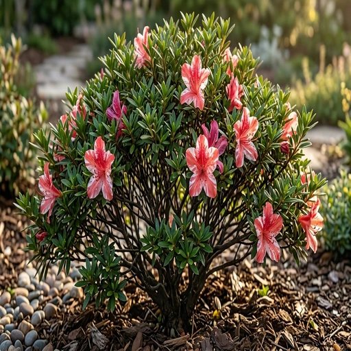 Rhododendron indicum 'Wakaebisu'