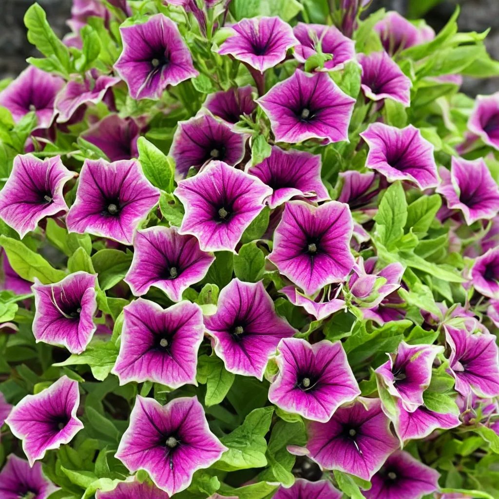 Petunia x hybrida 'Supertunia Picasso in Purple'