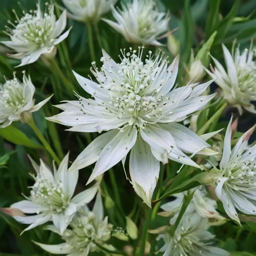 Astrantia major 'Sparkling Stars White'