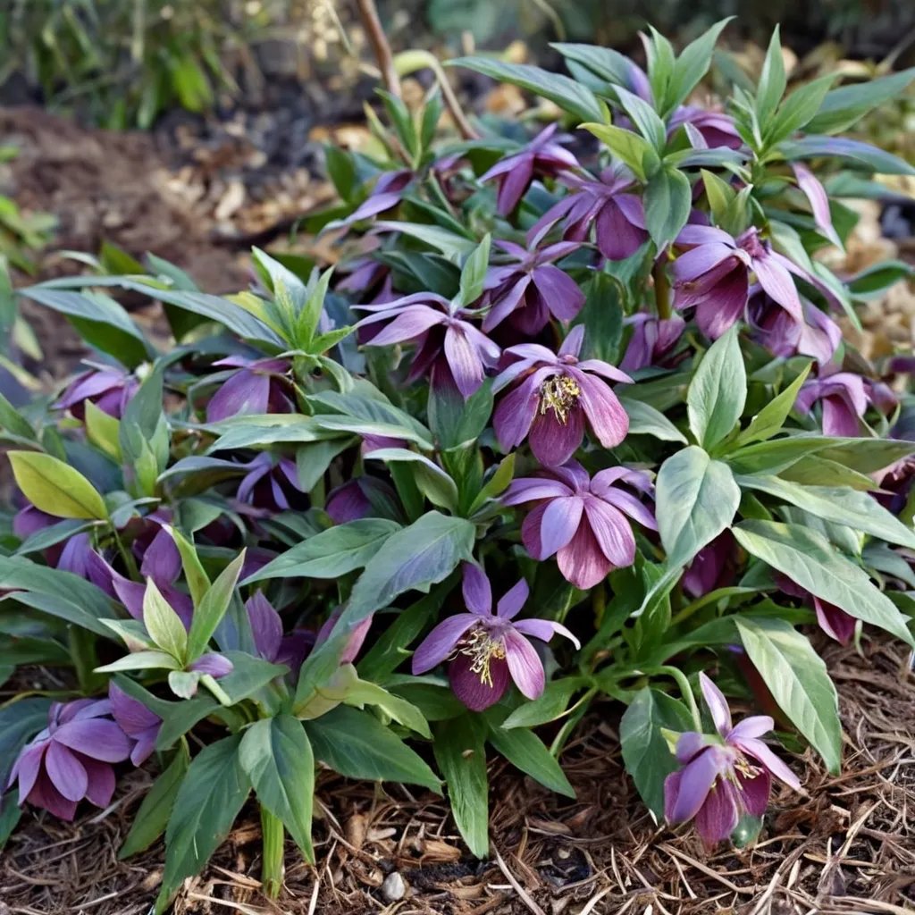 Helleborus x hybridus 'Violet Flowered Forms'