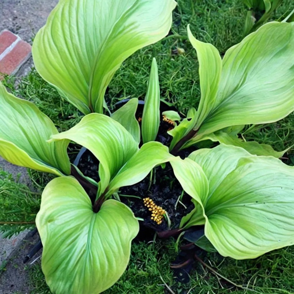 Hosta x hybrida 'Black Swan'