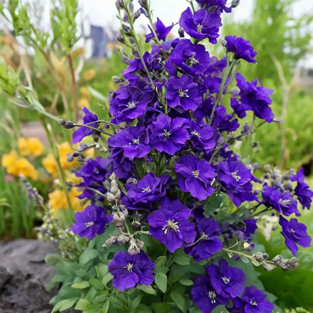 Consolida ajacis 'Giant Imperial Dark Blue'