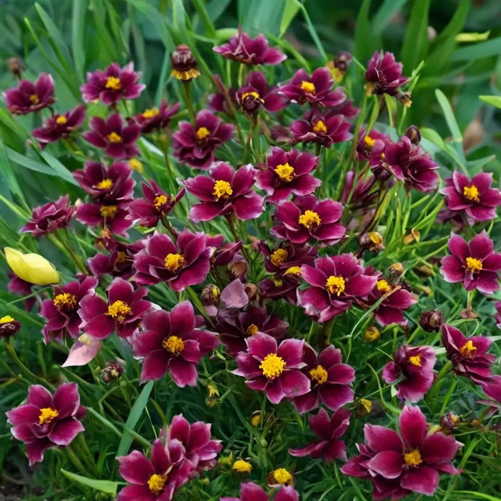 Coreopsis tinctoria 'Mercury Rising'