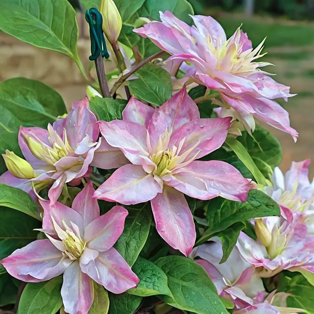 Clematis viticella 'Innocent Blush'
