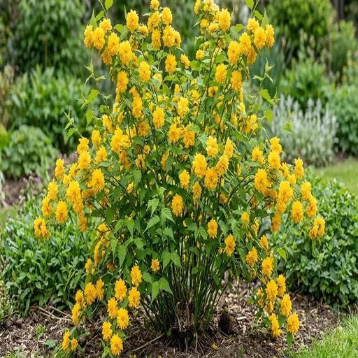 Kerria japonica 'Pleniflora'