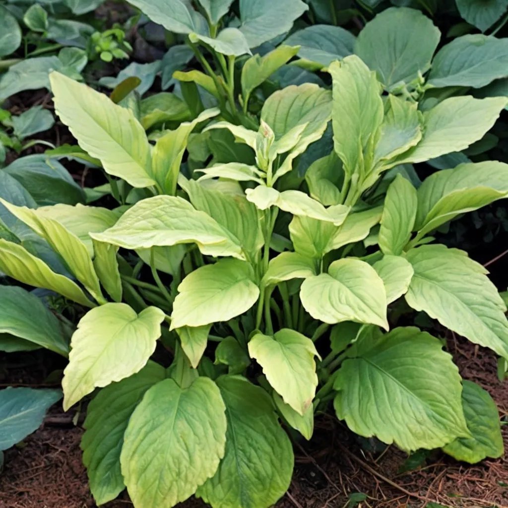 Hosta x hybrida 'Fluff and Puff'