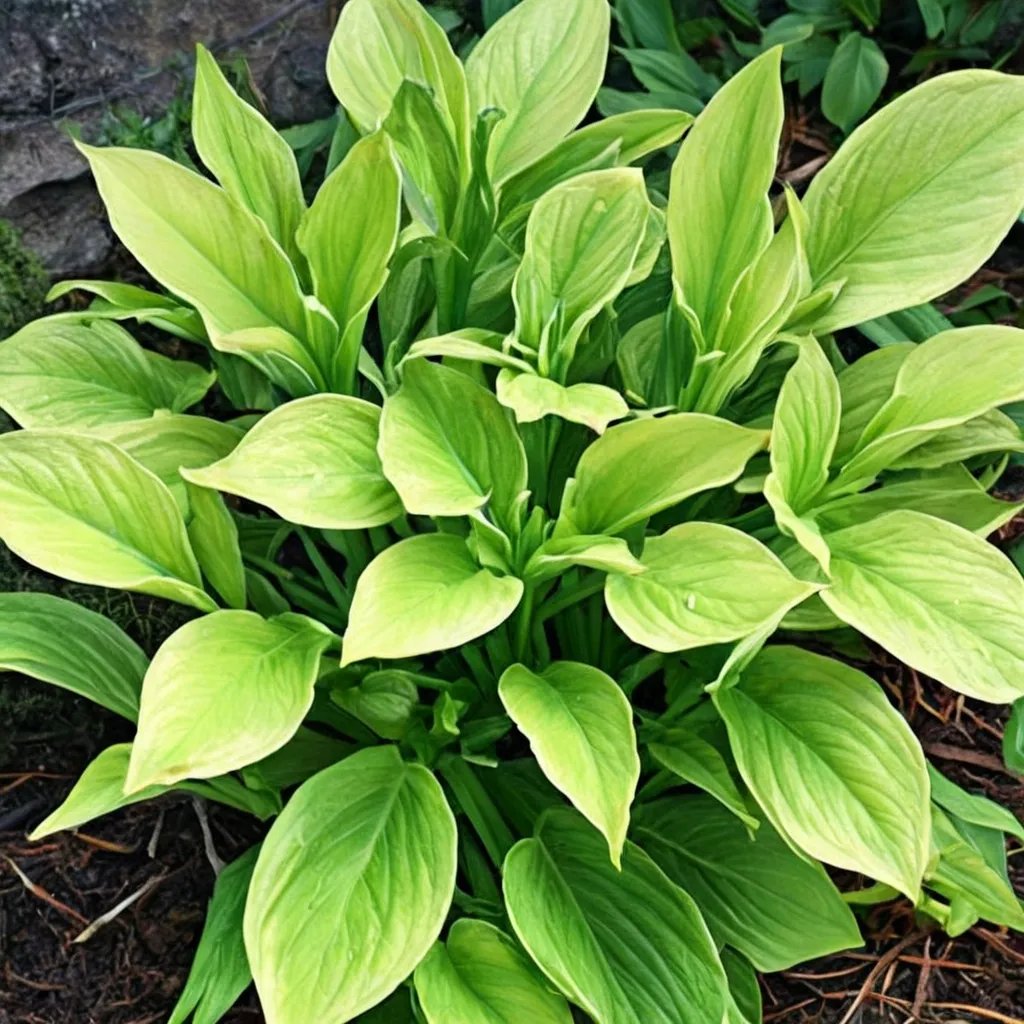Hosta x hybrida 'Rising Sun'