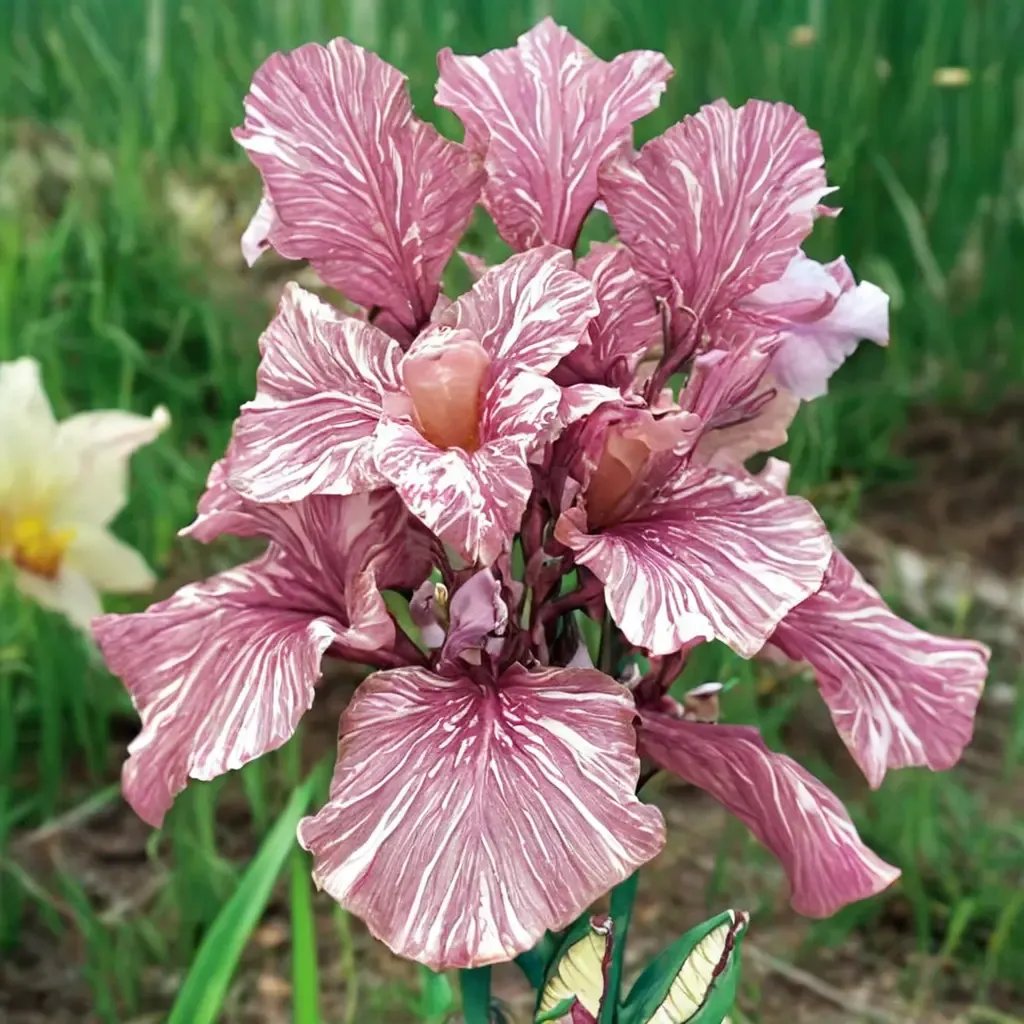 Iris x germanica 'Baboon Bottom Bearded'