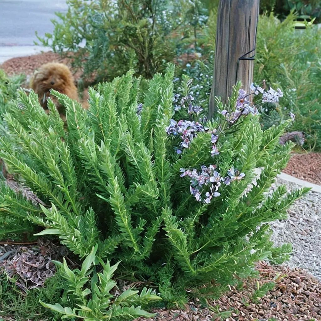 Rosmarinus officinalis 'Athens Blue Spires'