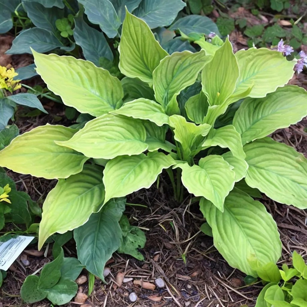 Hosta x hybrida 'Lust in the Dust'