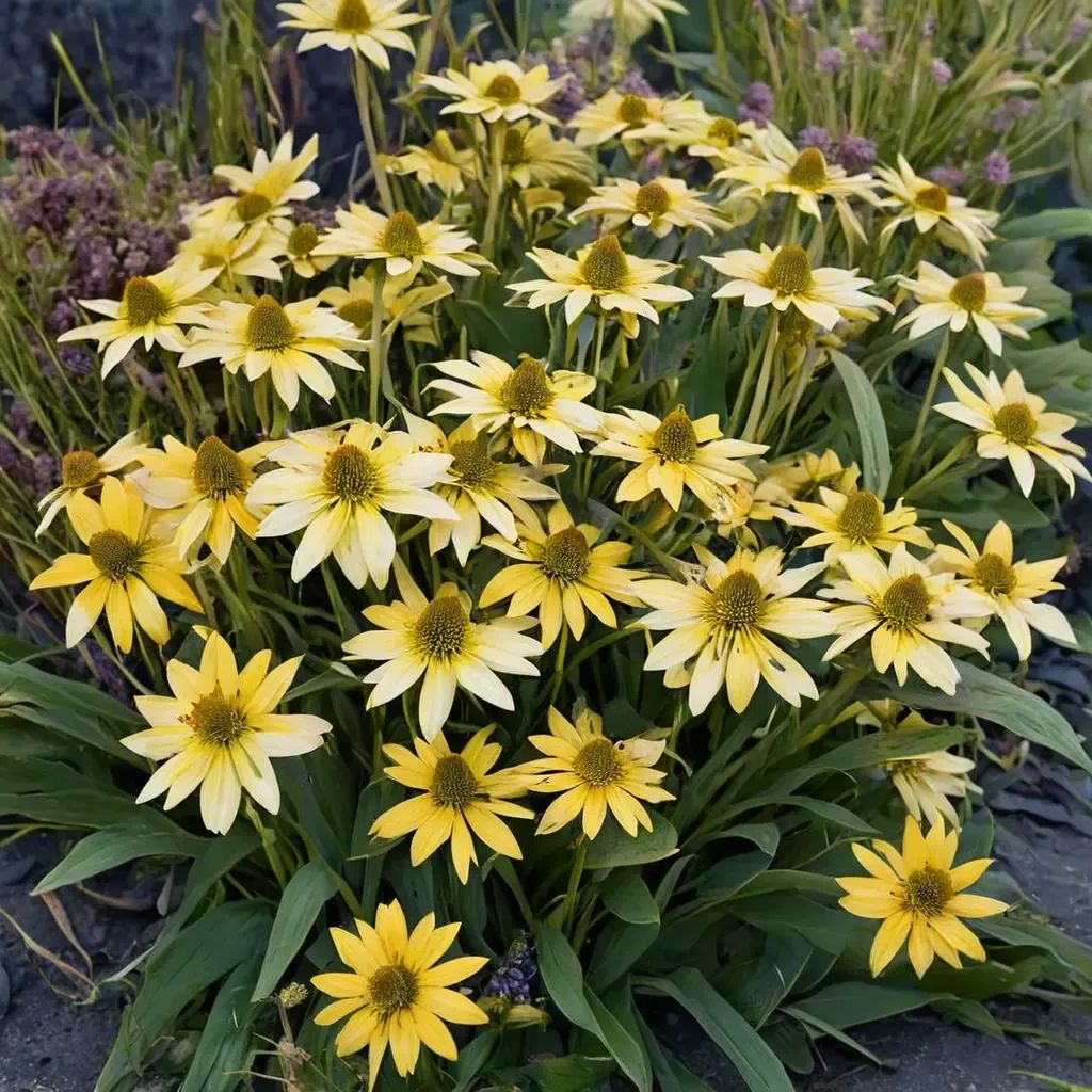 Echinacea purpurea 'Canary Feathers'