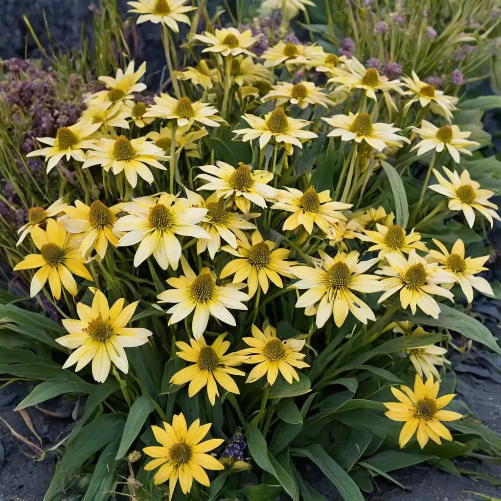 Echinacea purpurea 'Canary Feathers'