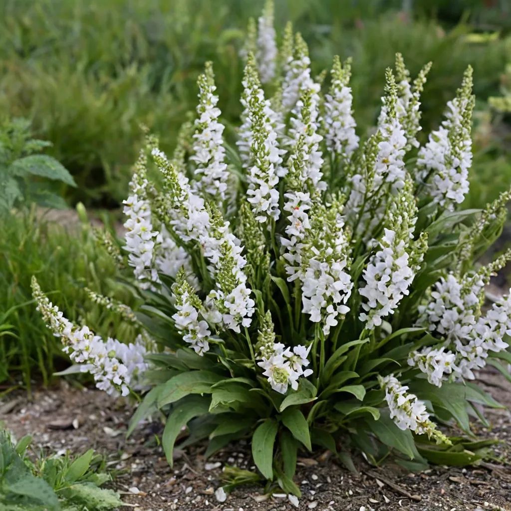 Salvia x hybrida 'White Profusion'