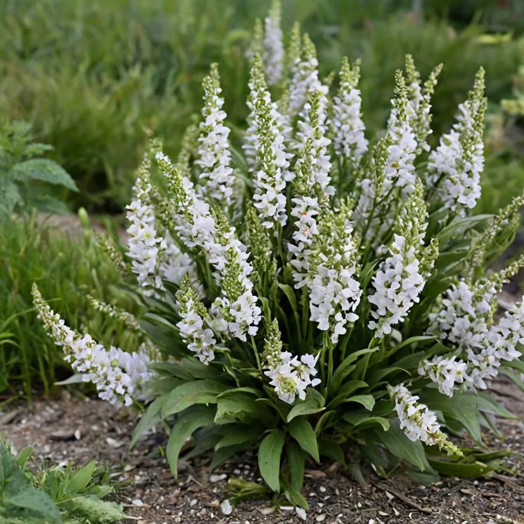 Salvia x hybrida 'White Profusion'