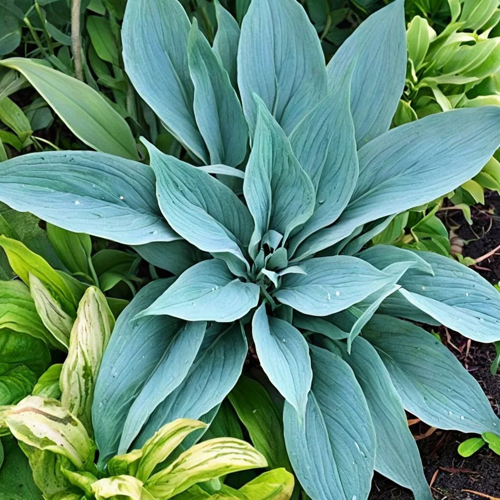 Hosta x hybrida 'Blue Tooth'