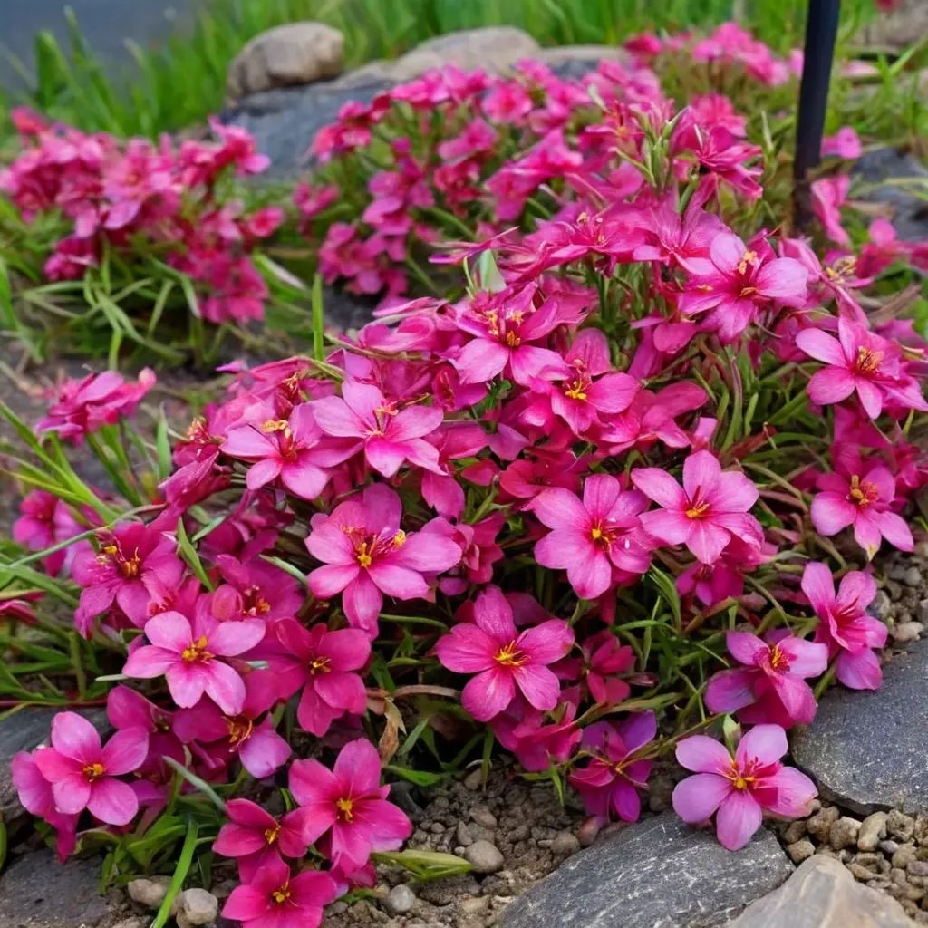 Phlox subulata 'Scarlet Flame'