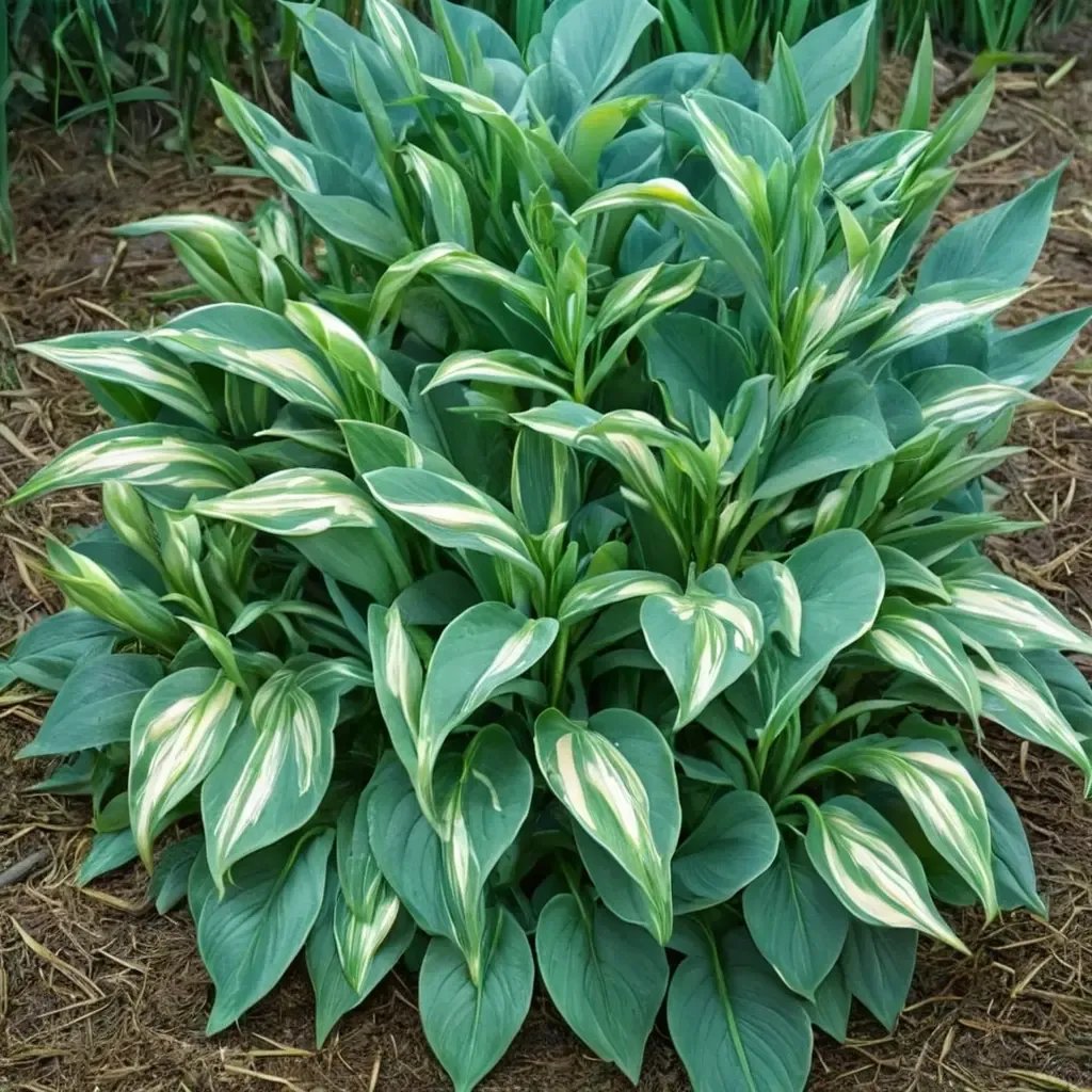 Hosta x hybrida 'Snake Eyes'