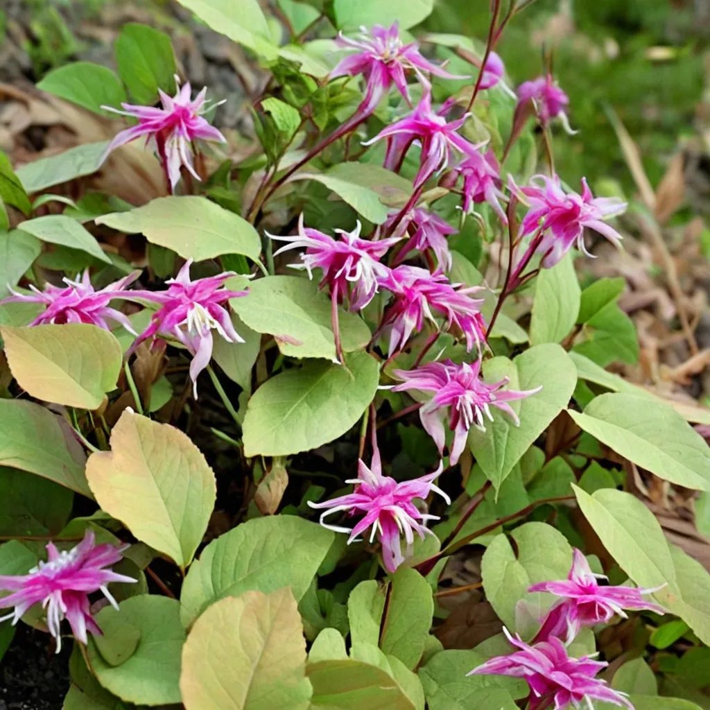 Epimedium grandiflorum 'Rose Queen'