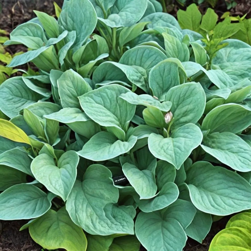 Hosta x hybrida 'Honey Moon'