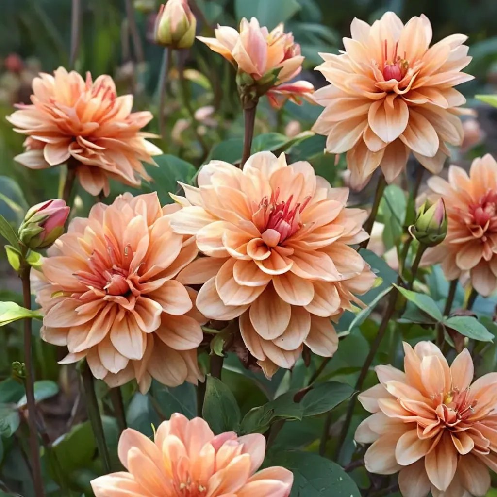 Dahlia dahlia 'Apricot Desire'