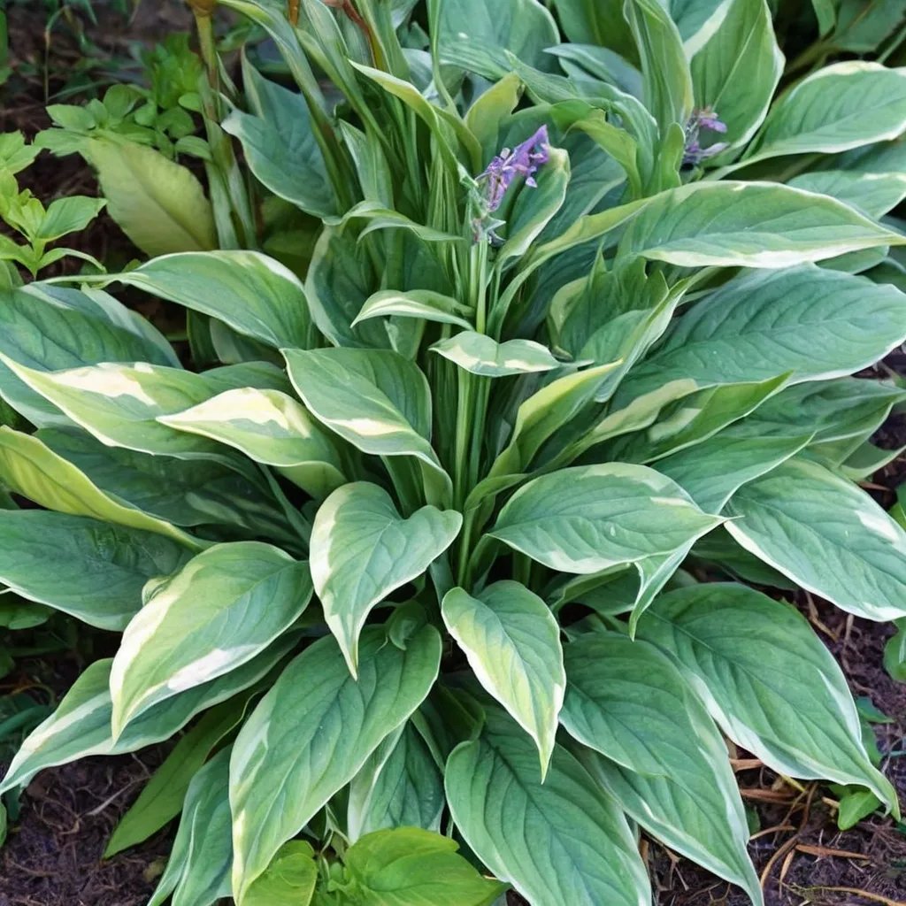 Hosta x hybrida 'Striptease'