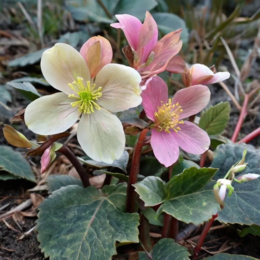 Helleborus x ballardiae 'Spring Party'