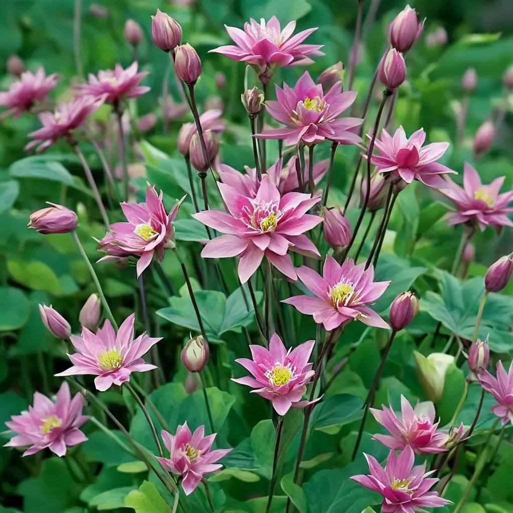 Aquilegia vulgaris 'Clementine Rose'