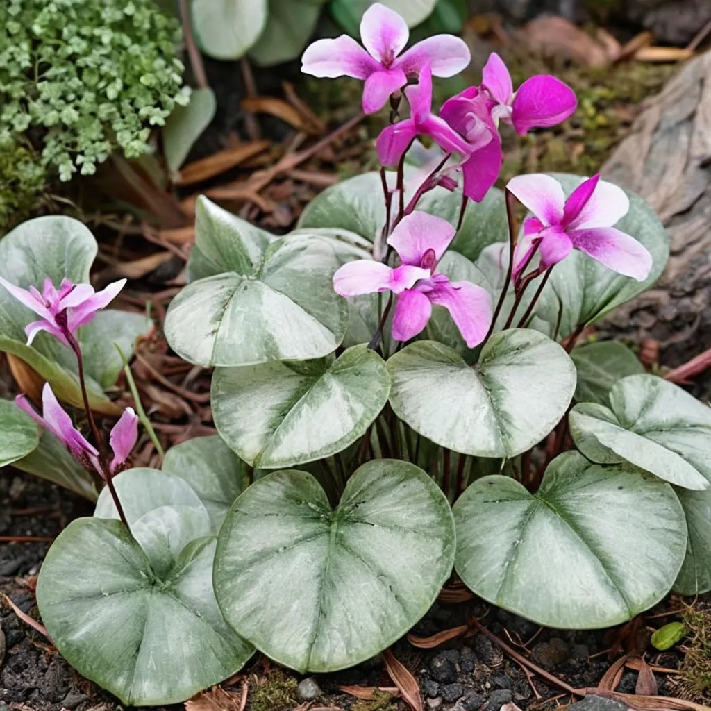 Cyclamen coum 'Silver Leaf'