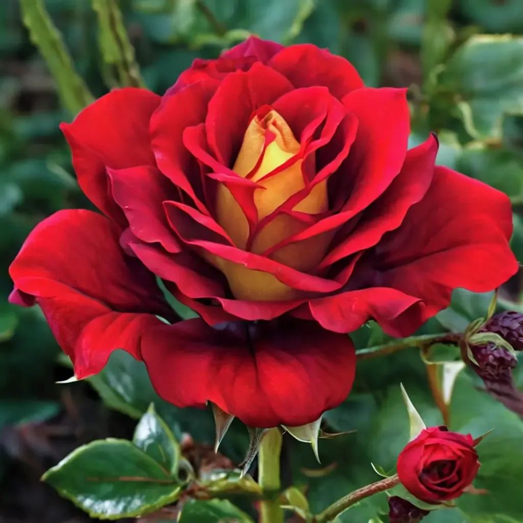 Rosa x floribunda 'Ketchup And Mustard'
