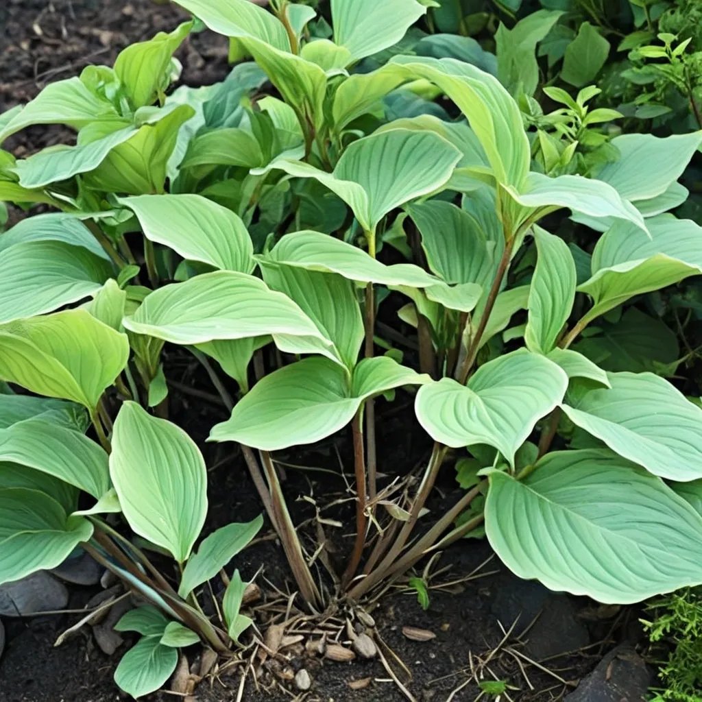 Hosta x hybrida 'Chopsticks'