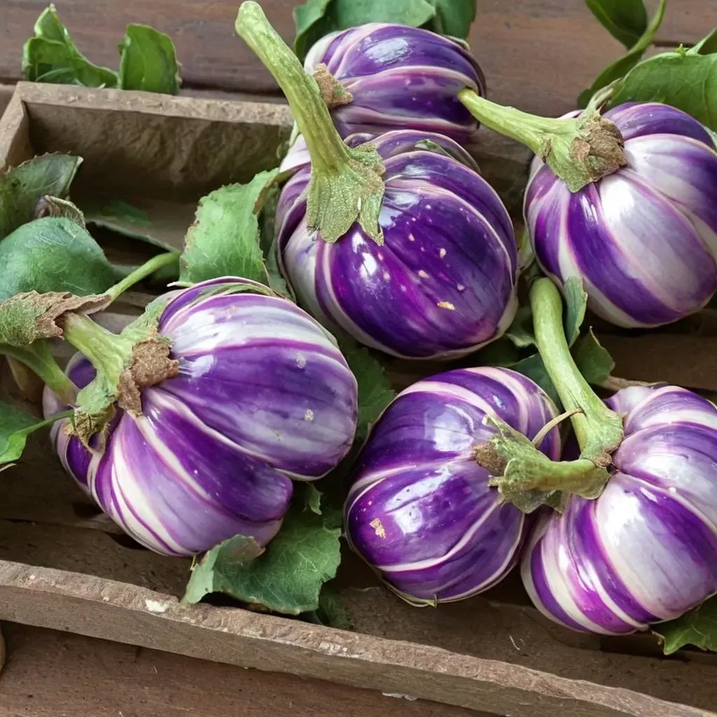 Solanum melongena 'Rosa Bianca'