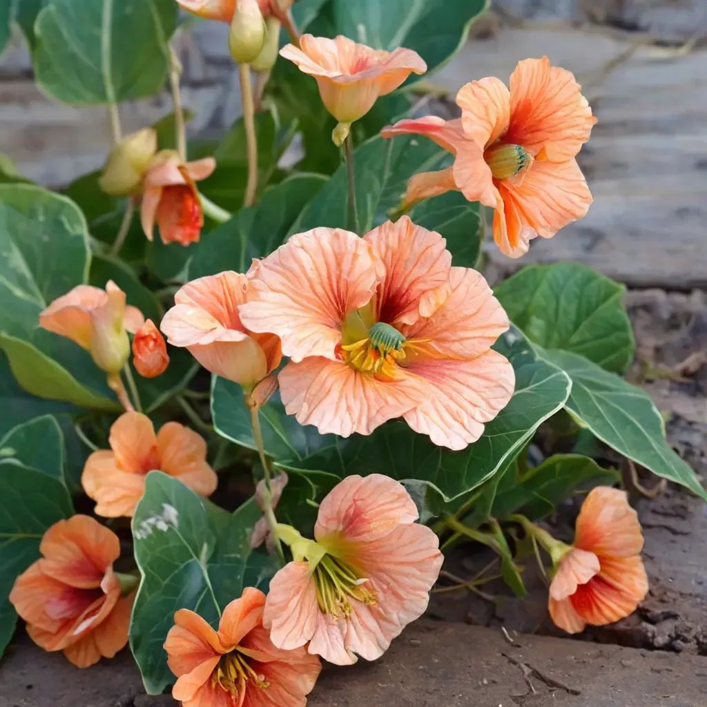 Tropaeolum majus 'Salmon Baby'